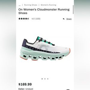 Women’s On Clouds Cloudmonster Running Shoe size 7.5! Worn only a couple times!